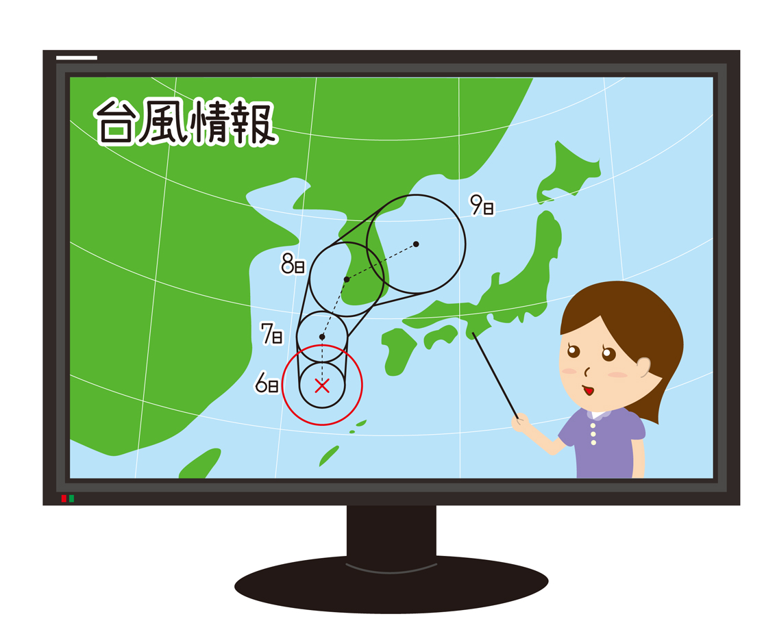 テレビの台風情報