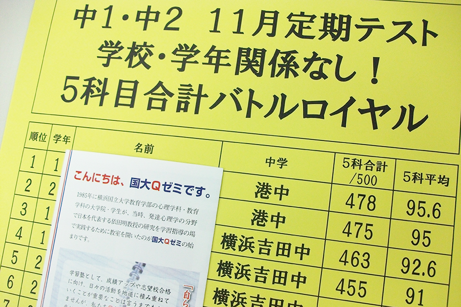 中学生 定期テスト平均95点をとった人の勉強のしかた 横浜の学習塾 国大ｑゼミ